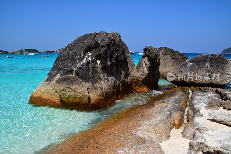 泰国Similan岛Koh Miang的巨石